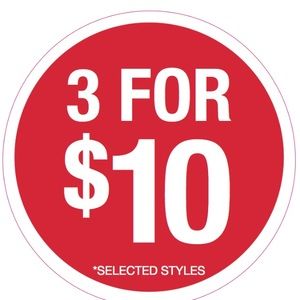 🔴ANYTHING W RED DOT: 3 items for $10!🔴